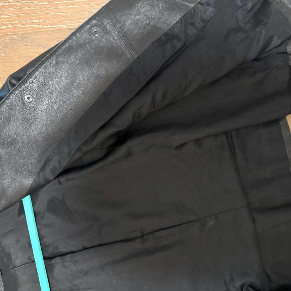 Anne Klein Black Leather Jacket - Picture 3 of 5